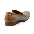 thumbnail image 2 of Ferro Aldo Sidney MFA19371 Mens Casual Loafers Classic Vegan Leather Slip On Driving Slippers Plaide Dress Shoes Brown, 2 of 3
