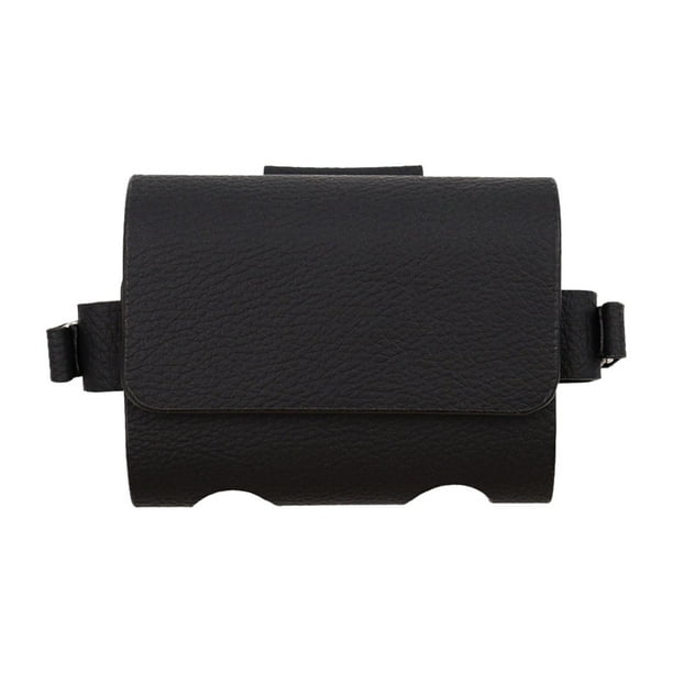 Bolsa de golf portátil, riñonera, organizador, estuche de regalo para golfistas, capacidad para 2 pelotas. Negro