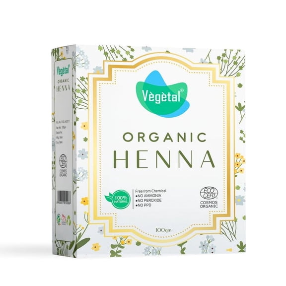 Vegetal Certified Organic Bio Henna Powder For Hair 100 gm 100% Pure and Natural