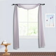 Efavormart 18Ft Violet Amethyst Sheer Organza Curtain Panels, Window ...