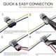 thumbnail image 3 of Conectores de Cable en T para Cables de 14 A 18 AWG, Sin Pelado de Cables, Conectores de Cable de 3 Vías Combinados, Conectores de Empalme de Cables, Paquete de 12, 3 of 8