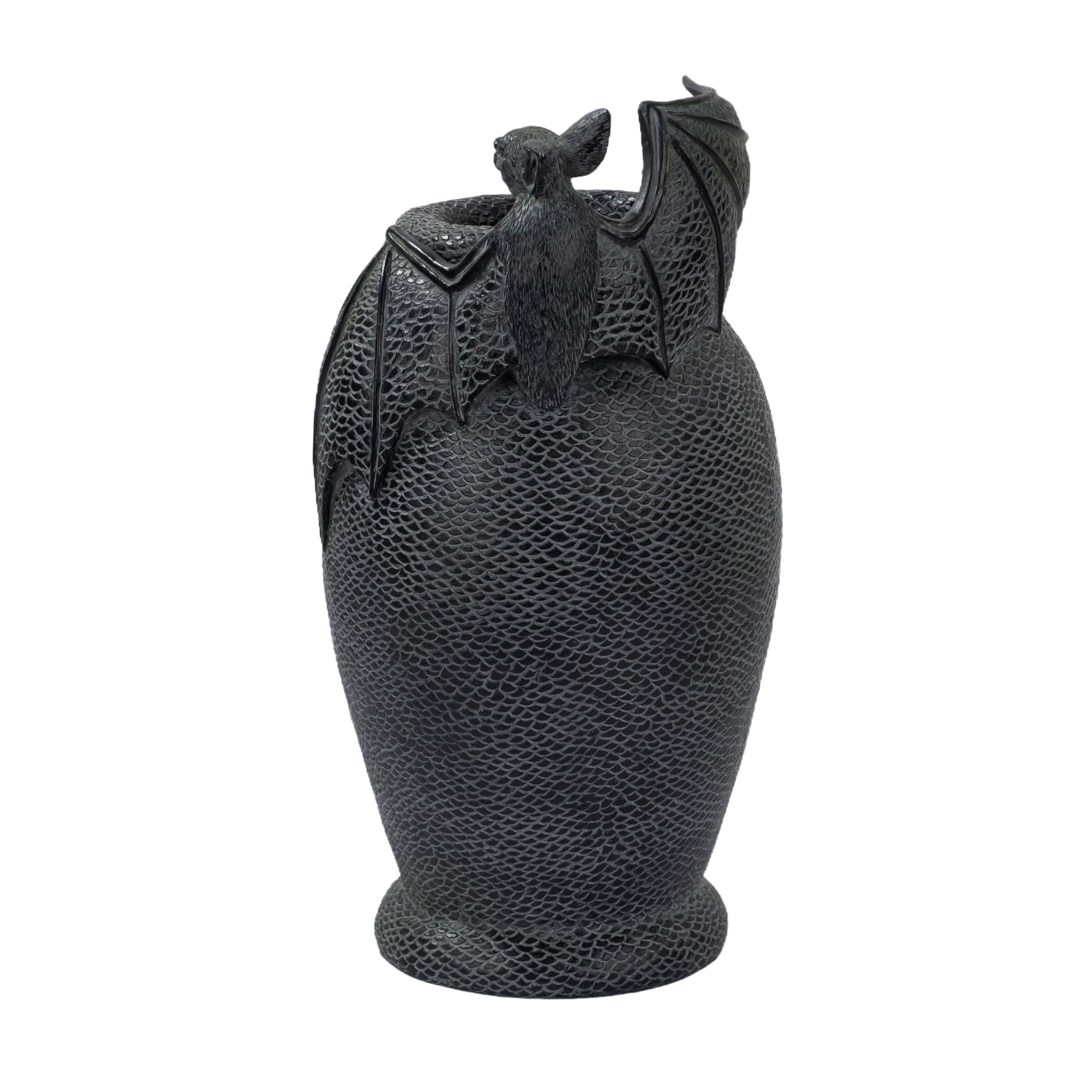 Resin Bat Vase Decoration, Black, 15", Halloween by Way To Celebrate