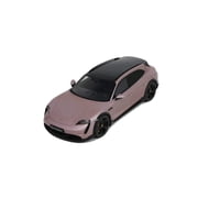 2022 Porsche Taycan Turbo S Cross Turismo Pink Metallic 1/18 Model Car by GT Spirit