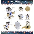thumbnail image 3 of DolliBu Wild Squirrel Monkey Astronaut Plush Toy - Super Soft Wild Life Astronaut Stuffed Animal with Space Helmet and NASA Astronaut Suit, Spaceman Doll Decor for Girls and Boys - 12.5 Inch, 3 of 7