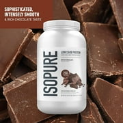 Isopure Low Carb Protein Powder, Dutch Chocolate, 25g Protein, 3 Lb