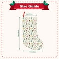 thumbnail image 3 of Uemuo Mini Wildflower Watercolor Print Christmas Stockings, 18inch Xmas Hanging Stocking Decorations for Christmas Party Family Decor, 3 of 7