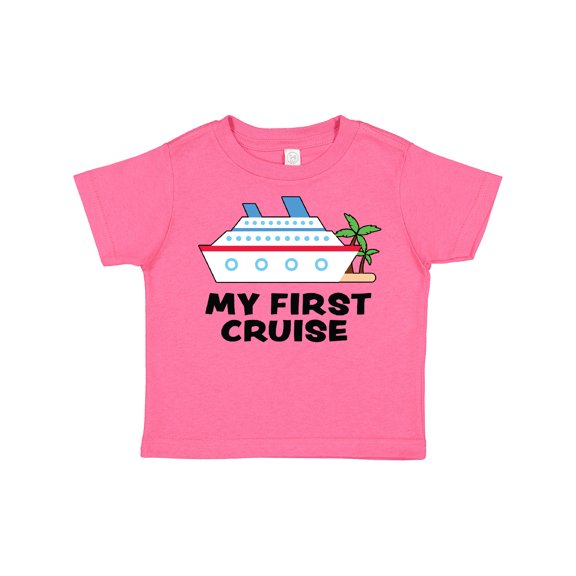 Inktastic My First Cruise with Cruise Ship and Palm Trees Boys or Girls Toddler T-Shirt