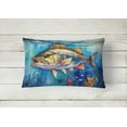 thumbnail image 2 of Carolines Treasures DAC2833PW1216 16 x 12 in. Unisex Striped Bass Throw Pillow, 2 of 4