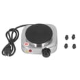 thumbnail image 1 of Cooking Heater Stove Small Portable Stainless Steel Heating Easy Cleaning Electric Hot Plate 500W 110V US Plug, 1 of 8