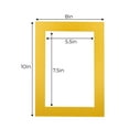 thumbnail image 3 of Metallic Gold Acid Free 8x10 Picture Frame Mats with White Core Bevel Cut for 6x8 Pictures - Fits, 3 of 4