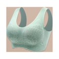 thumbnail image 3 of Conjunto de lencería Sujetador de encaje para mujer, sujetador cómodo y transpirable, ropa interior de fácil cierre (verde XXL) Kuymtek Verde T XXL para Mujer, 3 of 5