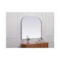 thumbnail image 5 of Elegant Decor Metal Frame Arch Mirror 42x34 Inch in Silver, 5 of 9