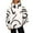 White, variant on Wutalume Women's Fashion Floral Print Long Sleeve High Neck Sweatshirt Top, Elegant and Comfortable for Casual and Dressy Wear, with a Relaxed Fit and Beautiful Patterns,Black L