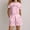 Pink, variant on RTKFRFLM Girls 2-Piece Casual Summer Set Trendy Letter Print Short Sleeve Graphic Top and Matching Shorts Fashionable Outfits and School Clothes for Big Girls Ages 4-14 Years Sets
