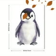 thumbnail image 3 of Adorable Penguin Watercolor Painting/Canvas Art， Suitable for Living Room， Bedroom， Office， Nursery， and Bathroom Decoration., 3 of 8