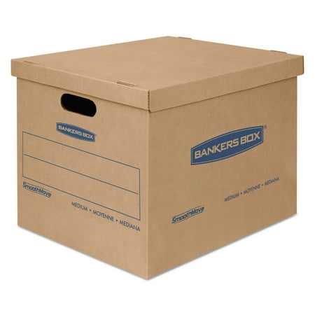 SmoothMove BankersBox Classic Moving Boxes, Medium, 18