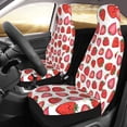 thumbnail image 2 of Sikiie Hand Drawn Strawberry Car Seat Protector 2 Pack Car Seat Cushion Mat, Car Seat Covers for SUV, Truck, Van, 2 of 7