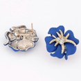 thumbnail image 3 of Pendiente Yashi flor Estrella de mar brillantes Diamantes de imitación boda Blanco, 3 of 4
