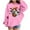 Pink, variant on MKOSPLRT Hallween Hoodies for Kids 4-14Y Oversized Graphic Sweatshirts Funny Pullover Tops Loose Fit Sweat Shirts Hoodies for Girl Boy