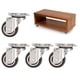 thumbnail image 5 of 4 UDS TPR Ruedas Giratorias Universales de 360 ​​Grados Ruedas de Repuesto Silla Muebles Hogar Oficina, 5 of 7