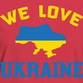 thumbnail image 3 of CafePress - We Love Ukraine T Shirt - Women's Traditional Fit Dark T-Shirt, 3 of 4