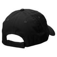 thumbnail image 4 of Gentleman's Smile Low Profile Velcro Strap Washed Cap - Black OSFM, 4 of 5