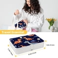 thumbnail image 5 of Dinosaur Elegant PU Leather Jewelry Organizer Box with Removable Compartment, Portable Earring Organizer and Bracelet Holder, 5 of 6