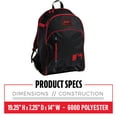 thumbnail image 2 of Franklin Sports MLB Batpack Bag - Youth Baseball, Softball + Teeball Backpack - Black/Red, 2 of 7