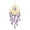 Purple, variant on Joernso Sun Moon Suncatcher Decoration Indoor Outdoor Colorful Faux Crystal Rainbow Maker Prism Window Hanging Ornament Wind Chime Pendant Christmas Gifts