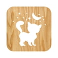 thumbnail image 2 of Fiudx Ofertas Flash Del Día Solo En Línea Lámparas Led De Noche De Madera Para Dormitorios, Lámpara De Mesa Con Pantalla Para Mascotas, Usb, Regalos De Navidad, 2 of 4