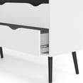 thumbnail image 4 of Diana 8 Drawer Dresser, White/Black Matte, 4 of 12