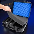 thumbnail image 2 of CASEMATIX Wireless Microphone Case for 12 Mics – Customizable Hard Shell Travel Mic Case with Foam Compatible with Shure, Sennheiser, AKG, Audio-Technica, 2 of 9