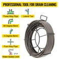 thumbnail image 4 of VEVOR Drain Cleaning Cable 75 Feet x 3/8 Inch Solid Sewer Core Cable Drain Auger Cable Cleaner Snake Clog Pipe, Includes Two Sets of Cutters In Different Shapes, 4 of 9
