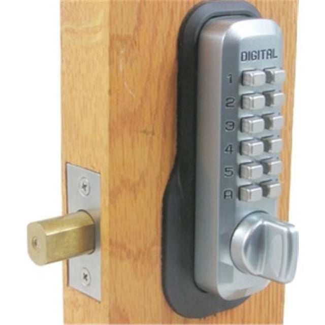 Lockey M-210-MG-EZ Mechanical Keyless Deadbolt Ez Mount Plate Lock - Marine Grade