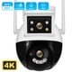 thumbnail image 1 of Cámara de videovigilancia para exteriores, dispositivo de 8MP, 4K, doble lente, Wifi, PTZ, pantalla Dual en vivo, IA, seguimiento automático, detección humana, IP, 1 of 3