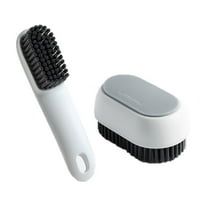 2-Pack Soft Bristle Cleaning Brush Set Gentle Color Wash Brush for Shoes & Clothes Dense for Cleaning Without Damage