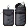 thumbnail image 1 of HLONK Small Pouch with Hook Securing Keyring  Signal Blocking Faraday Bag for Car Keys Anti-theft Remote Entry, 1 of 7