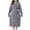 Gray, variant on Plush Robes for Women 2024 Long Hooded Bathrobe Fuzzy Soft Warm Nightgown Lounge Sleepwear Spa Robe with Pockets