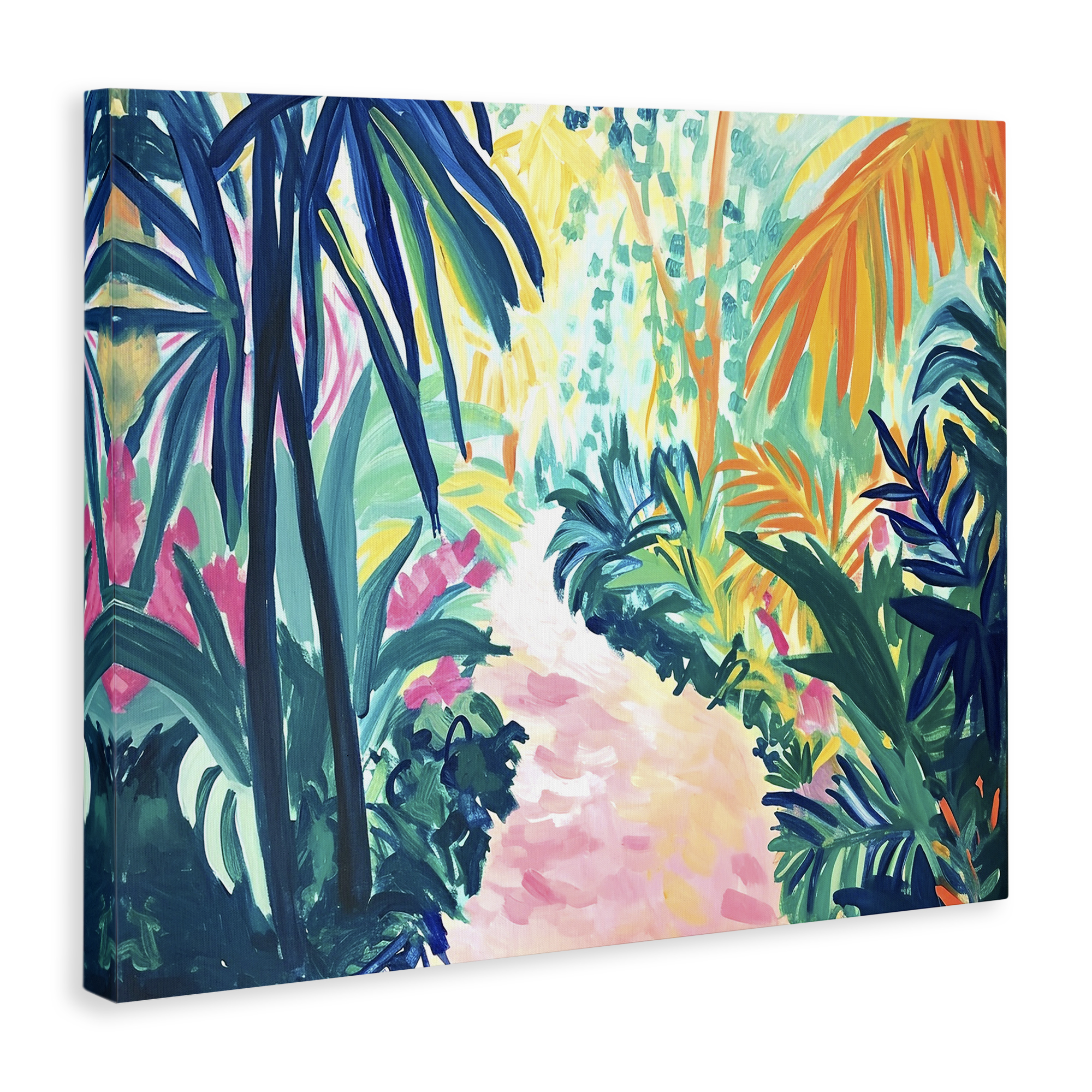 Stupell Industries Garden Of Bright Color Botanical & Floral Painting Gallery Wrapped Canvas Art Print Wall Art, 40 x 30