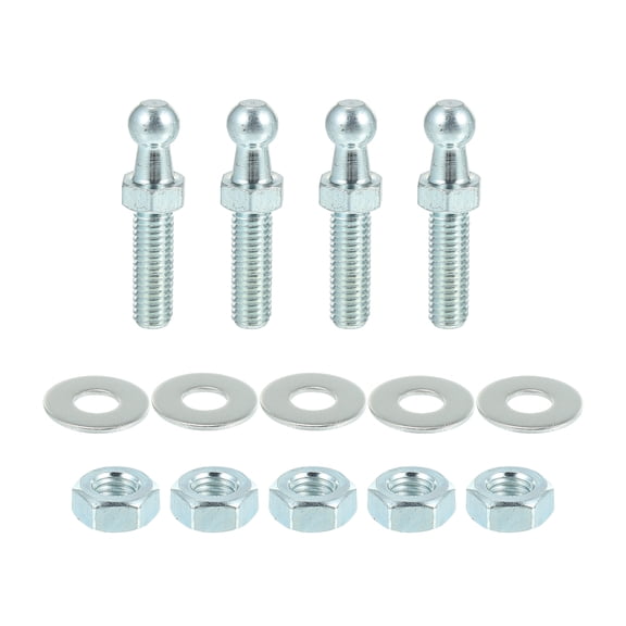 Unique Bargains 10mm Car Strut Ball 5/16-18 Thread 1" Long Shank for Gas Lift Support Strut End Fittings Set of 4