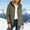Army Green, variant on Womens Adjustable Drawstring Collar Wind Jacket Dual Patch Pockets Cuffed Long Sleeve Tailored Fit for Mountain Hike Trail Walk Gray L
