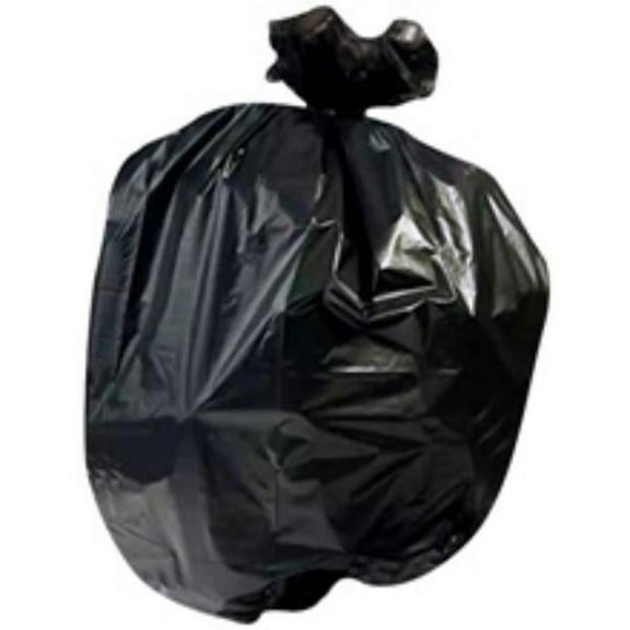 Partners Brand CL1013 60 gal 0.55 Mil High Density Trash Liners, Black