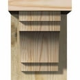 thumbnail image 2 of 6"W x 8"D x 8"H Mediterranean Rough Sawn Corbel w/Backplate, Douglas Fir, 2 of 9