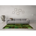 thumbnail image 3 of Ahgly Company Indoor Rectangle Oriental Green Modern Area Rugs, 2' x 4', 3 of 4