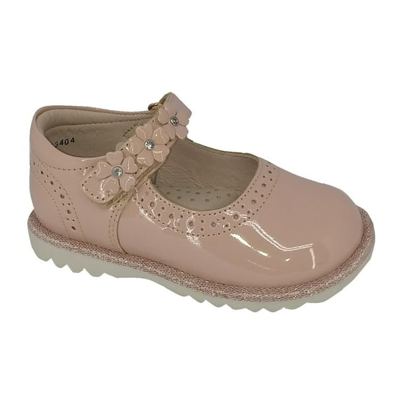 Calzado de INFANTIL tipo ZAPATILLA color BEIGE CHAROL Coqueta 123404-L