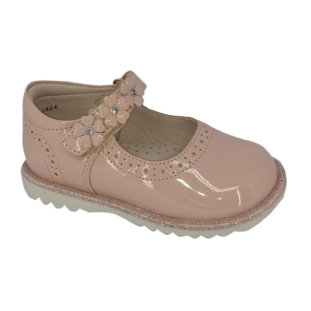 Calzado de INFANTIL tipo ZAPATILLA color BEIGE CHAROL Coqueta 123404-L