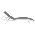 thumbnail image 7 of Home Square 2 Piece Teslin Fabric Patio Chaise Lounge Set in White and Gray, 7 of 7