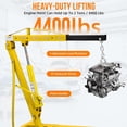 thumbnail image 3 of CazToi 2 Ton Folding Engine Hoist 4400LB Hydraulic Cherry Picker with 6 Wheels for Garage, 3 of 7