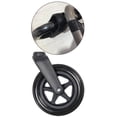 thumbnail image 1 of Wheelchair Front Fork Kit, 1.2cm Bearing ,Replacement Feet for Standard Wheelchairs Folding Walkers Front Wheels The Old Men Women ,Black , 7Inch Wheel Kit, Bearing Hole Diameter, 1 of 9