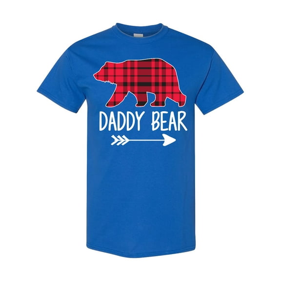 Inktastic Plaid Daddy Bear with Arrow T-Shirt